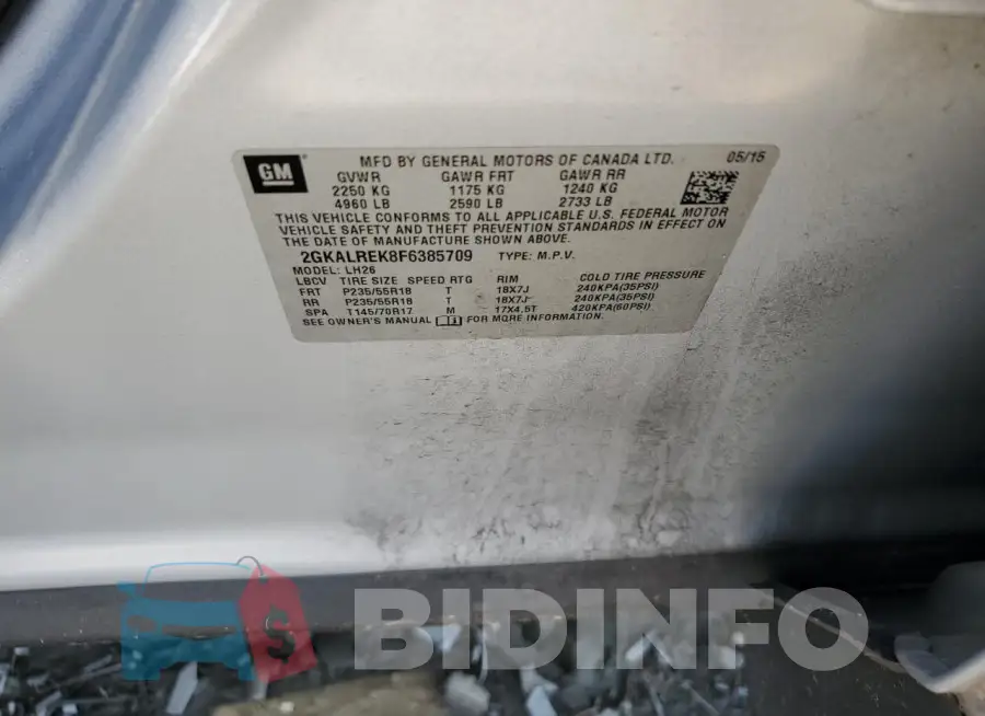 2GKALREK8F6385709 Photo# 12