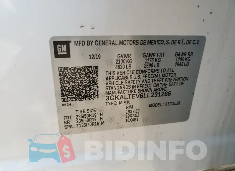 3GKALTEV6LL231286 Photo# 14