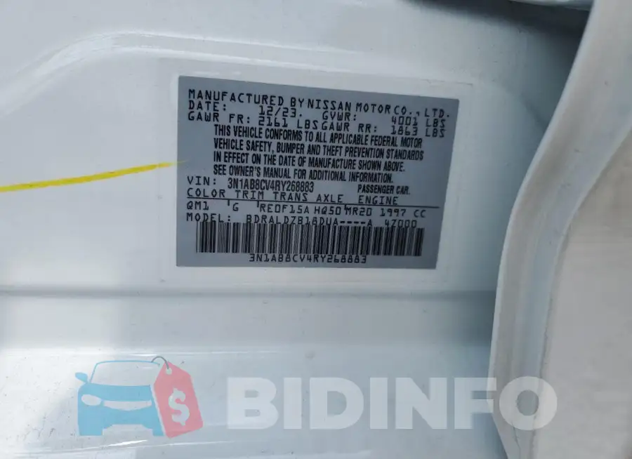 3N1AB8CV4RY268883 Photo# 12