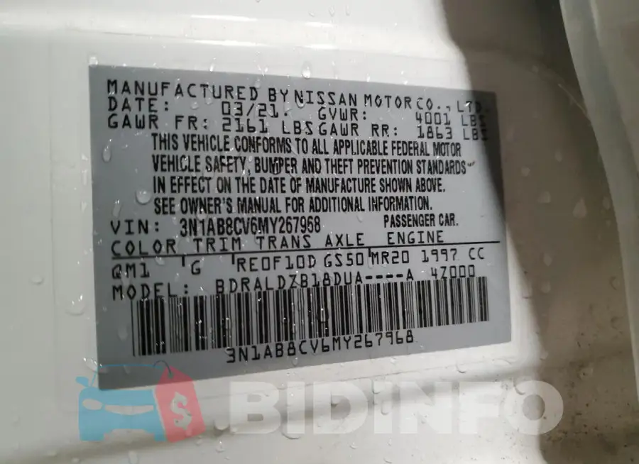 3N1AB8CV6MY267968 Photo# 13
