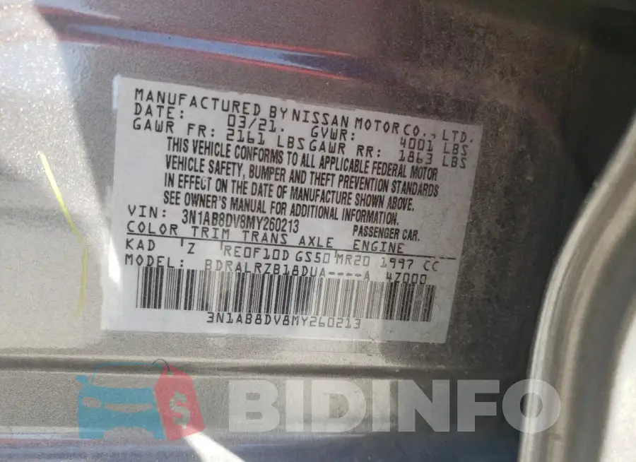 3N1AB8DV8MY260213 Photo# 12