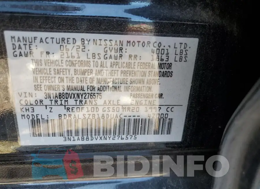 3N1AB8DVXNY276575 Photo# 12