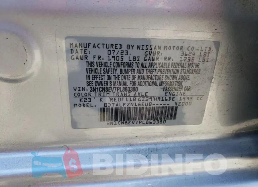 3N1CN8EV7PL863380 Photo# 12