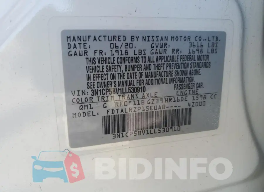 3N1CP5BV1LL530910 Photo# 12