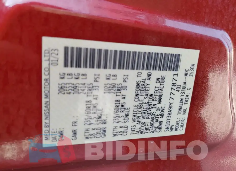 5N1BT3BA9PC777871 Photo# 14