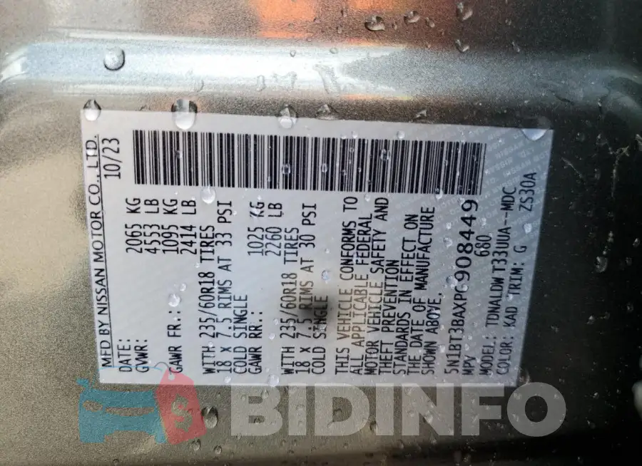 5N1BT3BAXPC908449 Photo# 14