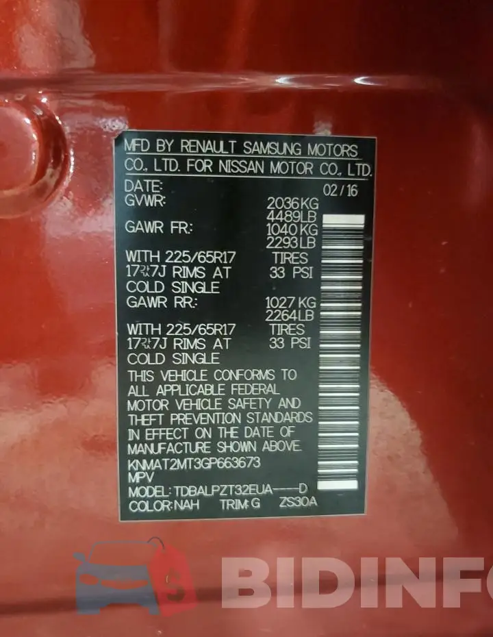 KNMAT2MT3GP663673 Photo# 12