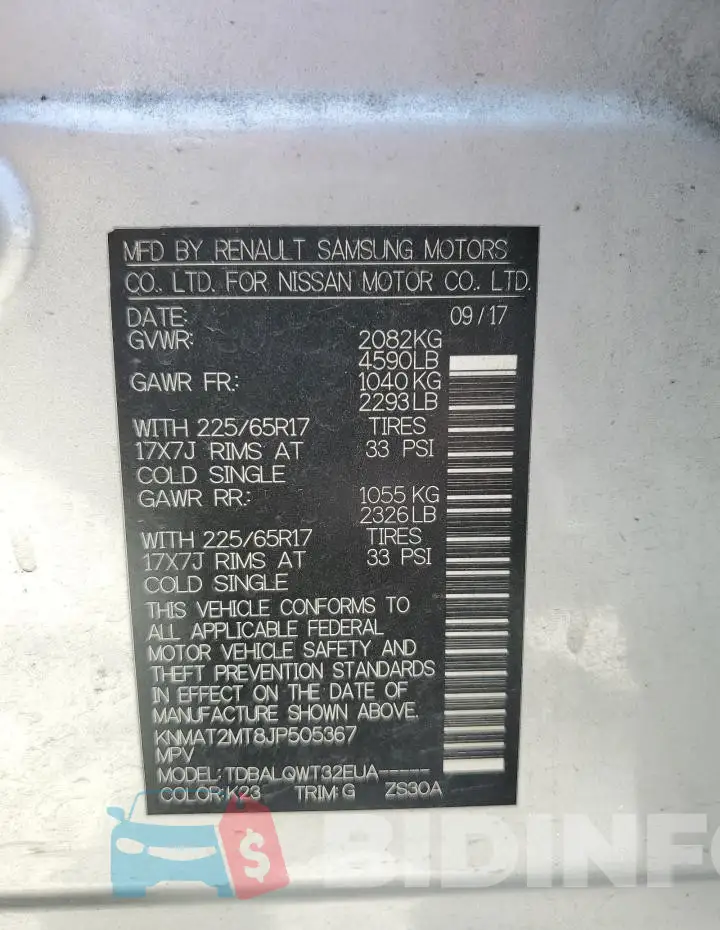 KNMAT2MT8JP505367 Photo# 13