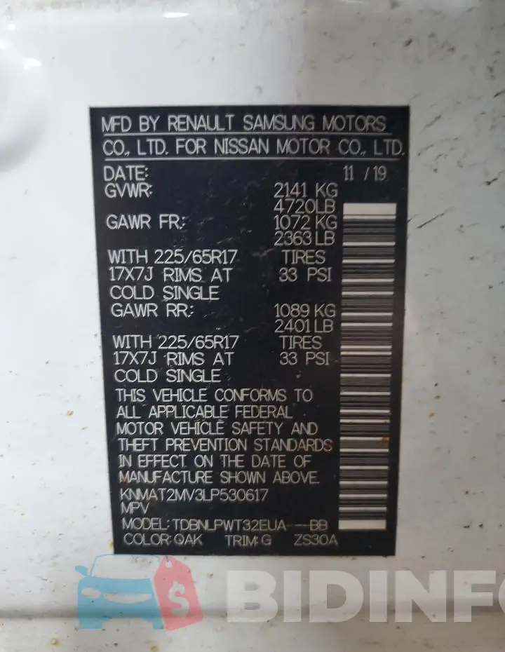 KNMAT2MV3LP530617 Photo# 13