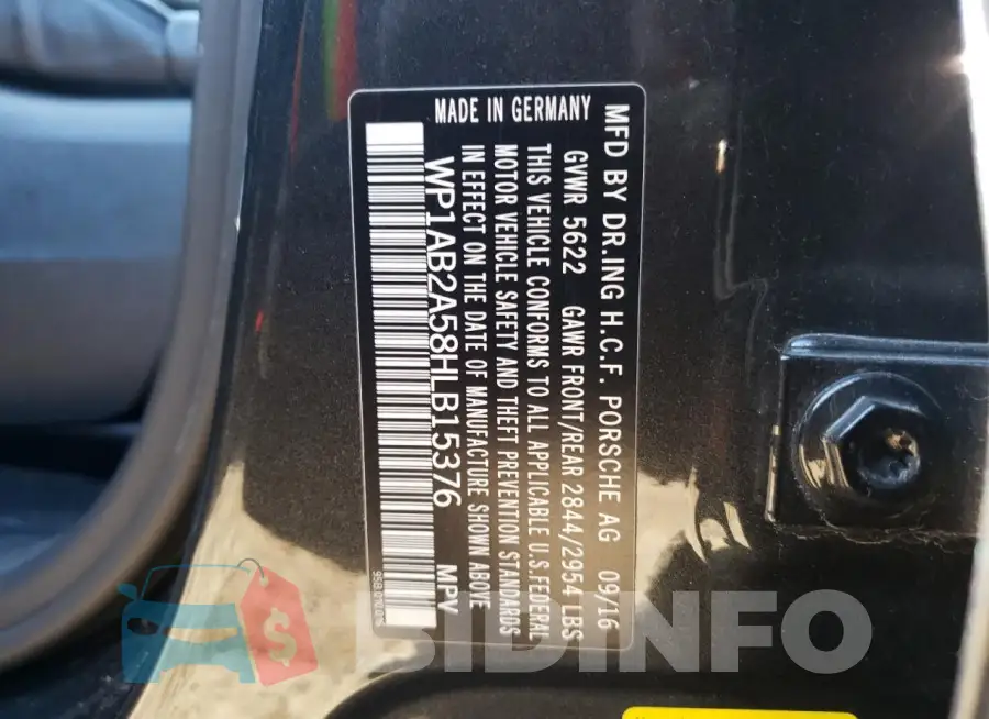 WP1AB2A58HLB15376 Photo# 13