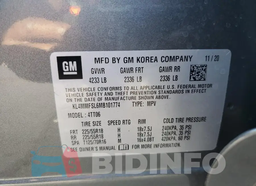KL4MMFSL6MB101774 Photo# 14