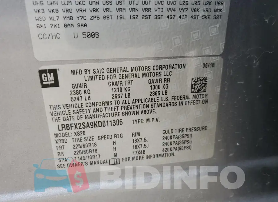 LRBFX2SA9KD011306 Photo# 13