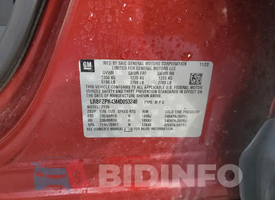 LRBFZPR43MD053240 Photo# 13