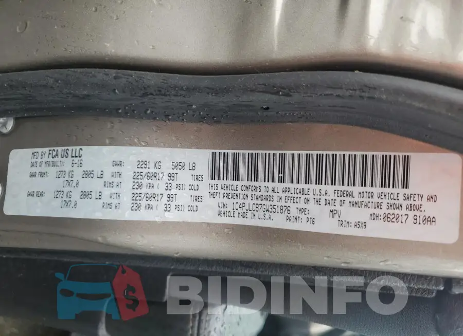 1C4PJLCB7GW351876 Photo# 13