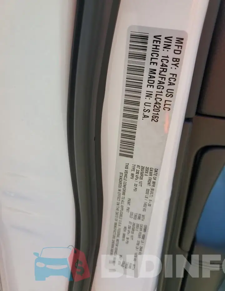 1C4RJFAG1LC420162 Photo# 13