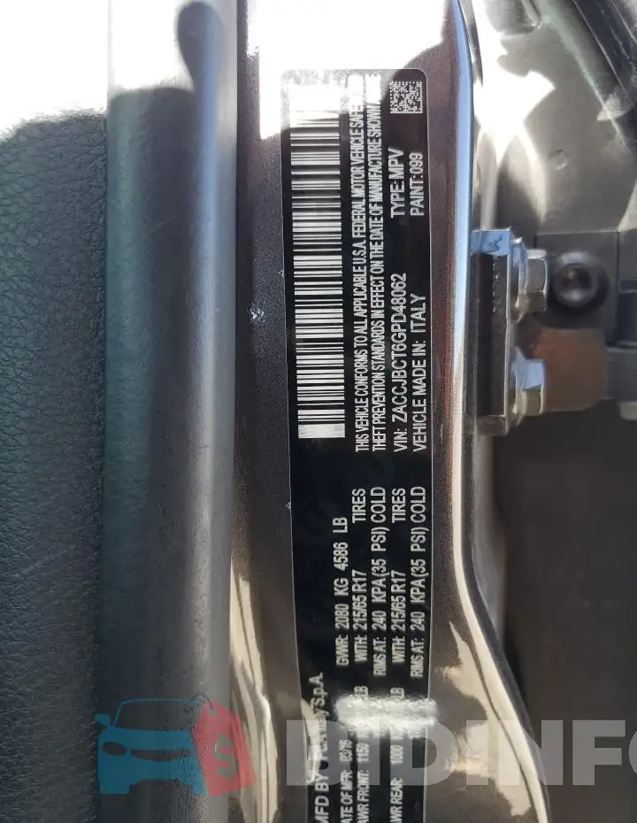 ZACCJBCT6GPD48062 Photo# 12
