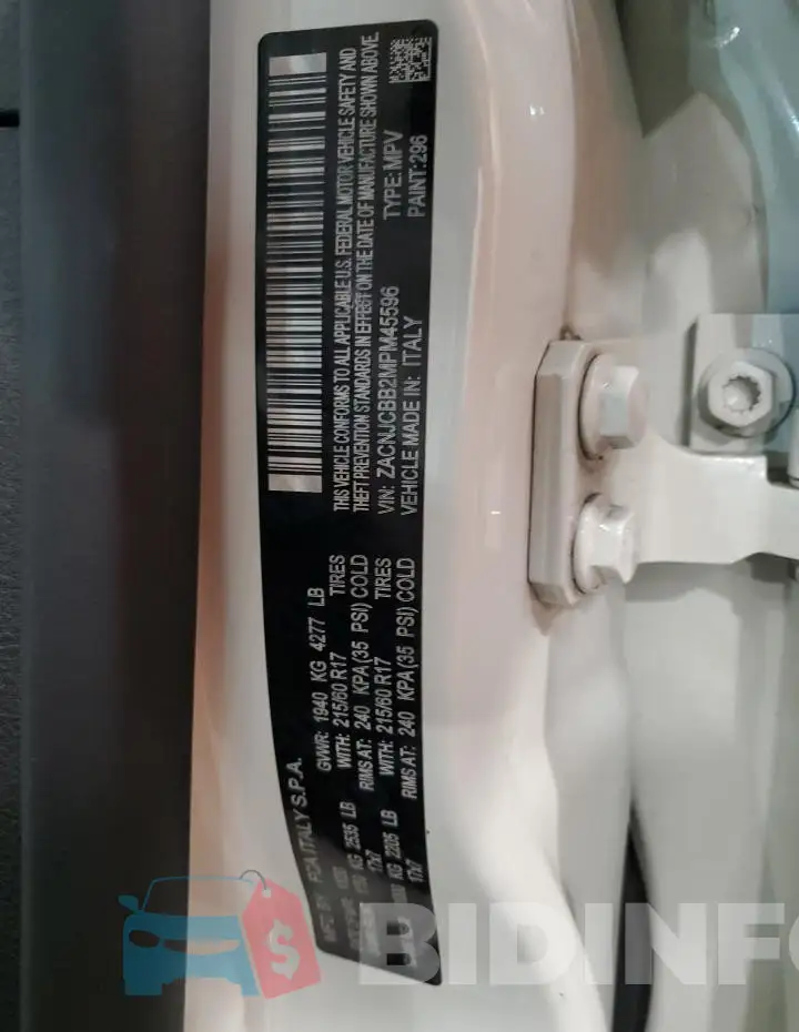 ZACNJCBB2MPM45596 Photo# 13