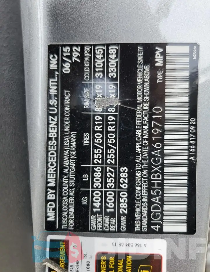 4JGDA5HBXGA619710 Photo# 14