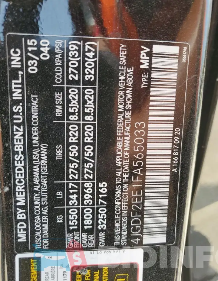 4JGDF2EE1FA565033 Photo# 13