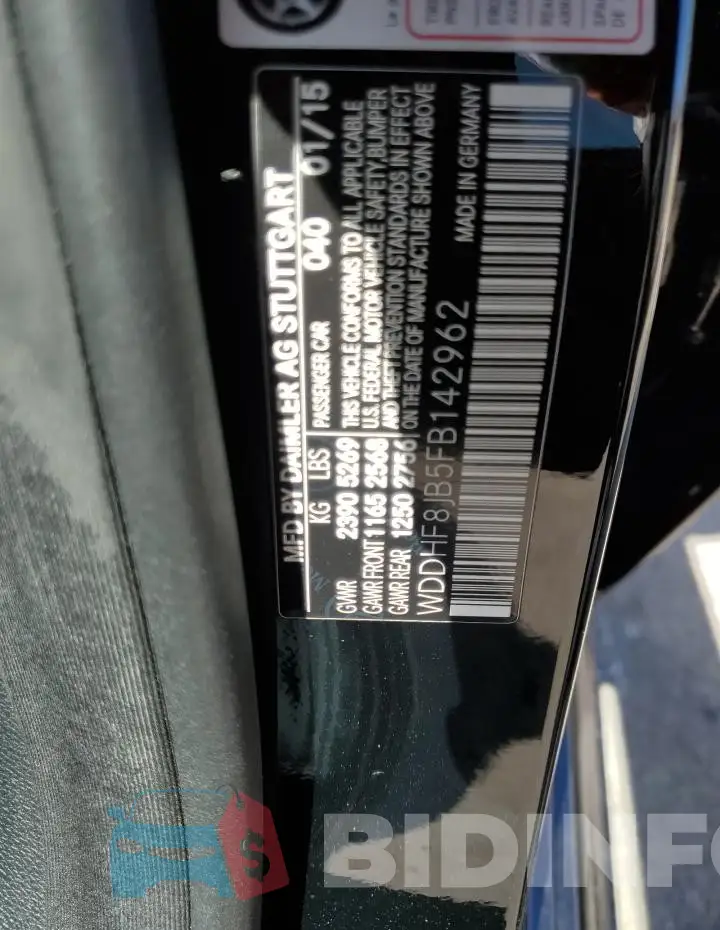 WDDHF8JB5FB142962 Photo# 12