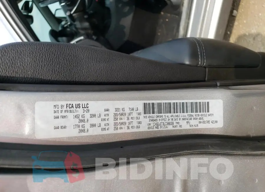 1C4SDJCT3LC308338 Photo# 13