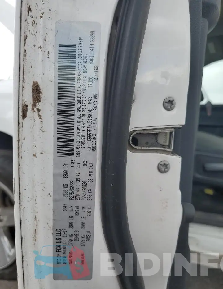 1C6RR7FTXJS190149 Photo# 12
