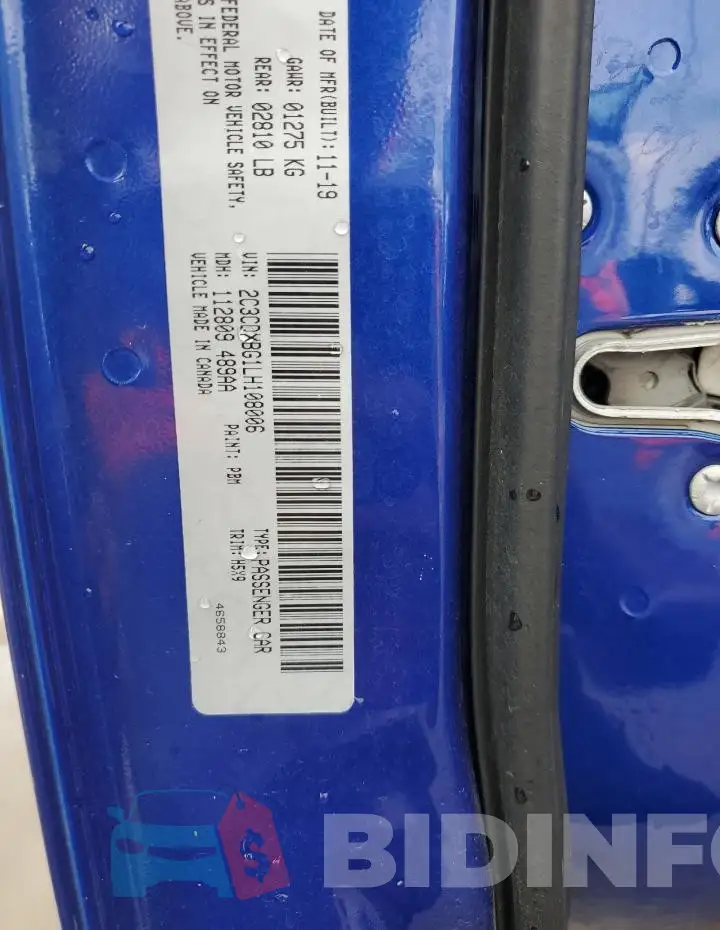 2C3CDXBG1LH108006 Photo# 13