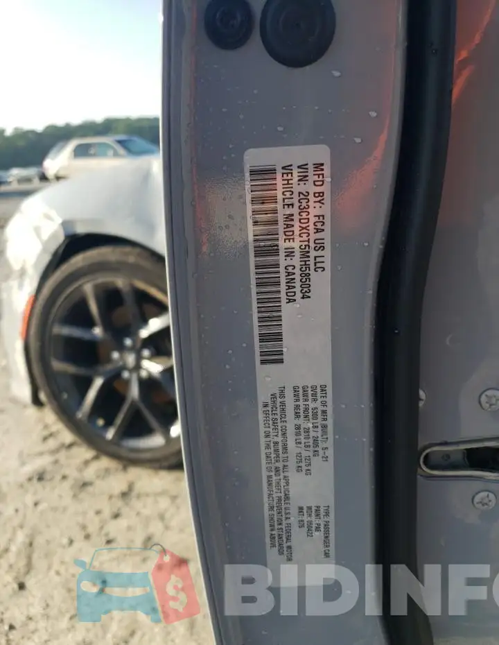 2C3CDXCT5MH585034 Photo# 12