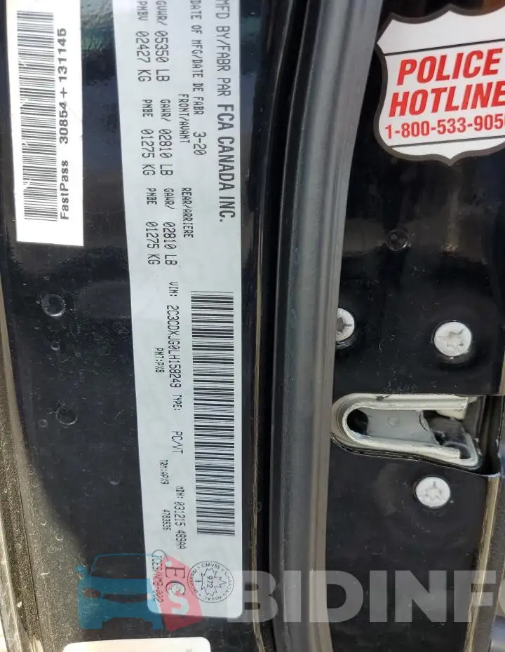 2C3CDXJG0LH158249 Photo# 10