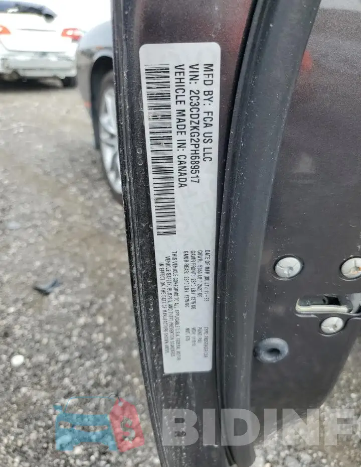 2C3CDZKG2PH689517 Photo# 12