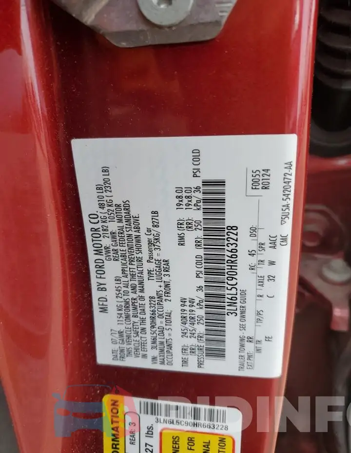 3LN6L5C90HR663228 Photo# 12