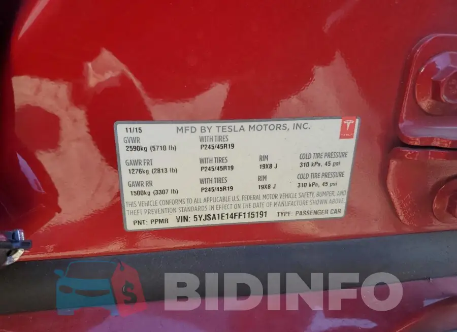 5YJSA1E14FF115191 Photo# 12
