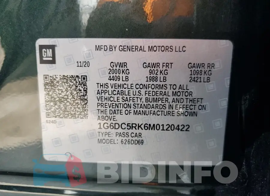 1G6DC5RK6M0120422 Photo# 13