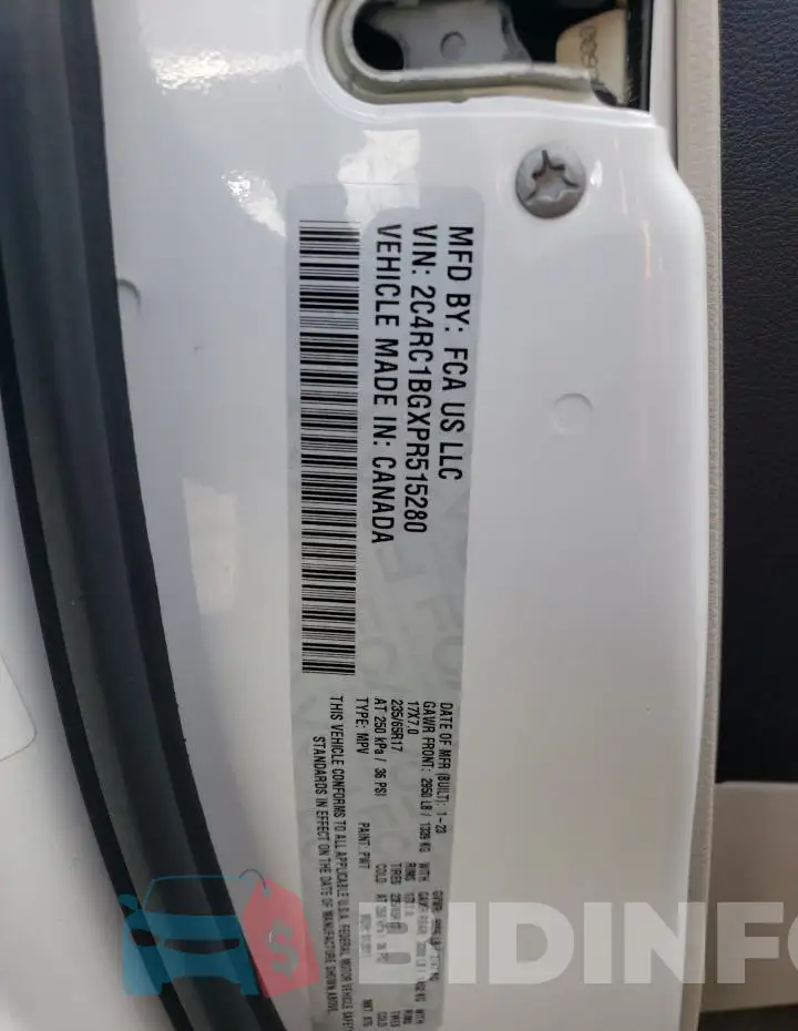 2C4RC1BGXPR515280 Photo# 13
