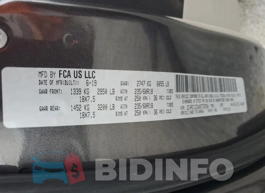 2C4RC1EGXKR733594 Photo# 13