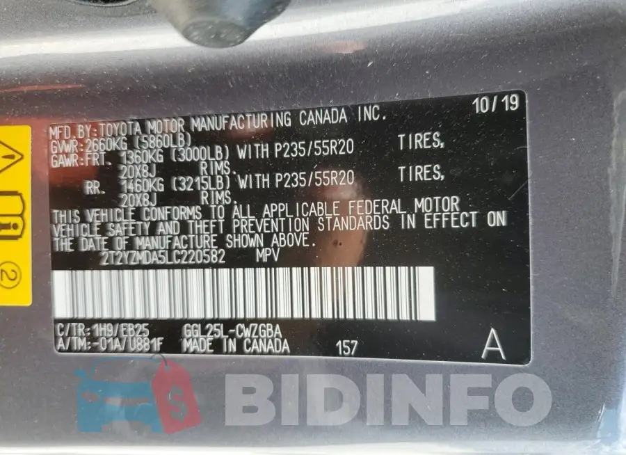 2T2YZMDA5LC220582 Photo# 14