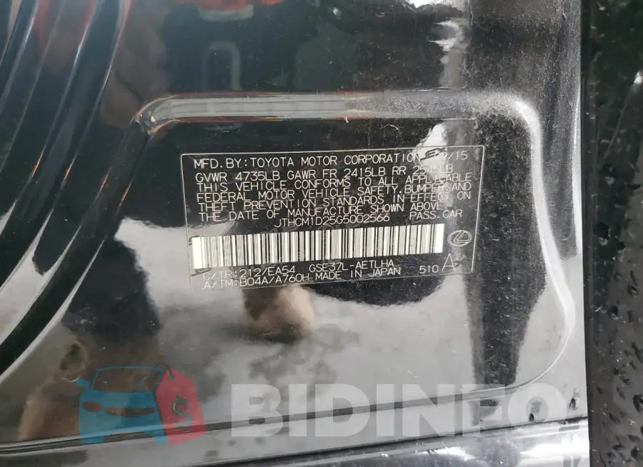 JTHCM1D25G5002566 Photo# 13
