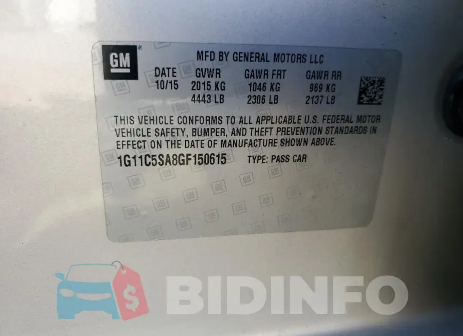 1G11C5SA8GF150615 Photo# 12