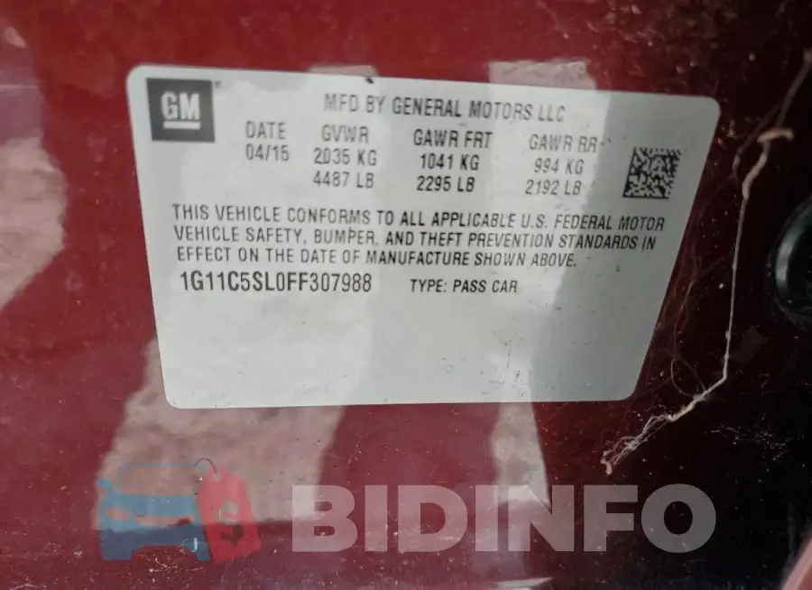 1G11C5SL0FF307988 Photo# 12