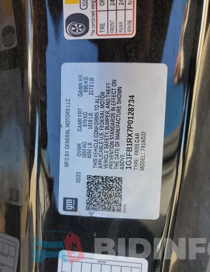 1G1FB1RX7P0128734 Photo# 13