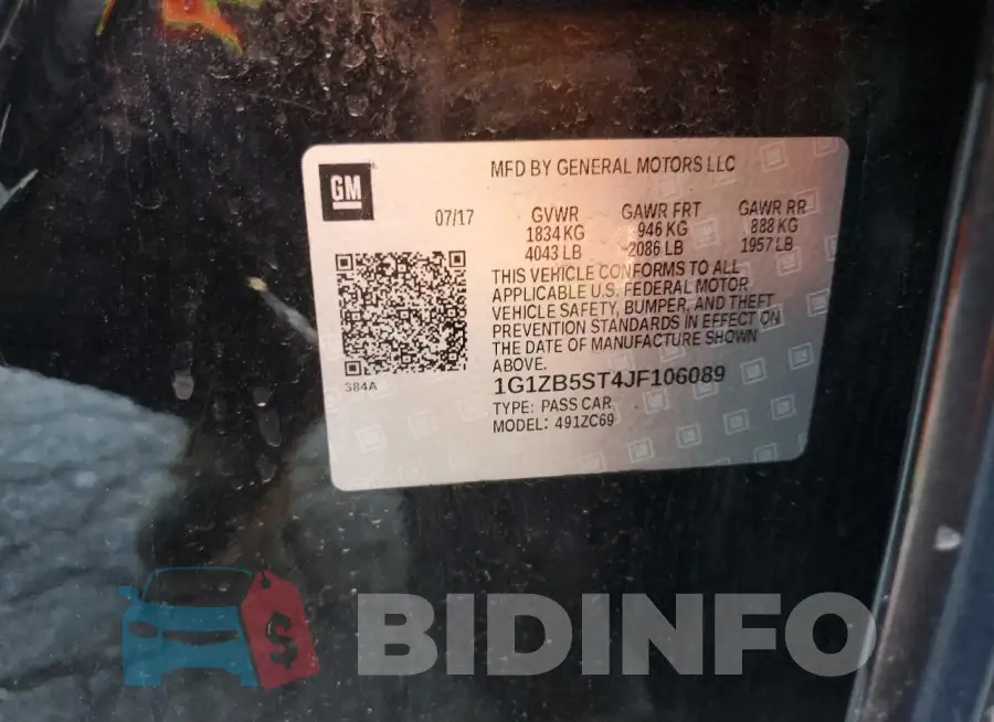 1G1ZB5ST4JF106089 Photo# 13
