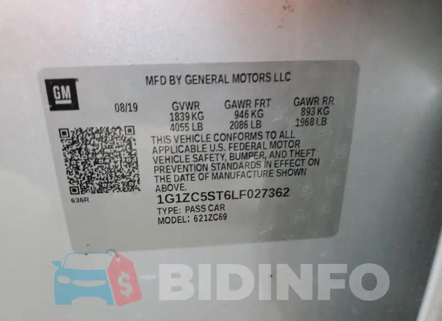 1G1ZC5ST6LF027362 Photo# 12