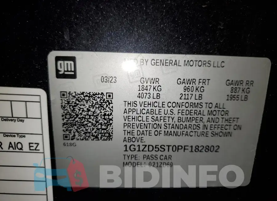 1G1ZD5ST0PF182802 Photo# 13