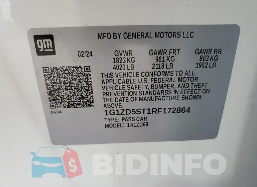 1G1ZD5ST1RF172864 Photo# 13