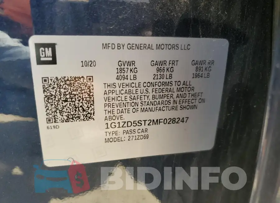 1G1ZD5ST2MF028247 Photo# 12