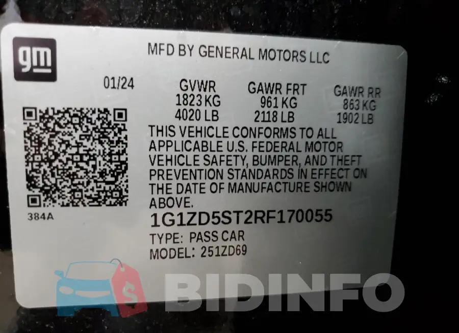 1G1ZD5ST2RF170055 Photo# 12