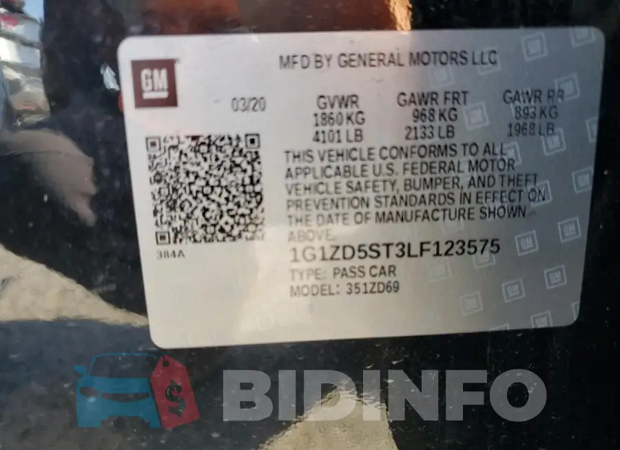 1G1ZD5ST3LF123575 Photo# 13