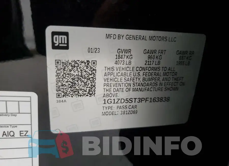 1G1ZD5ST3PF163838 Photo# 13
