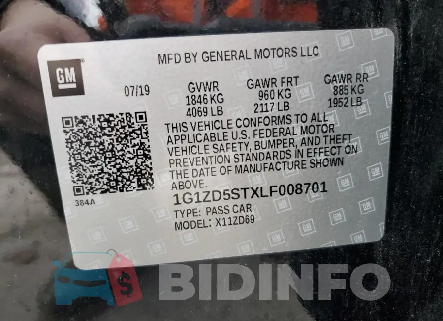 1G1ZD5STXLF008701 Photo# 12