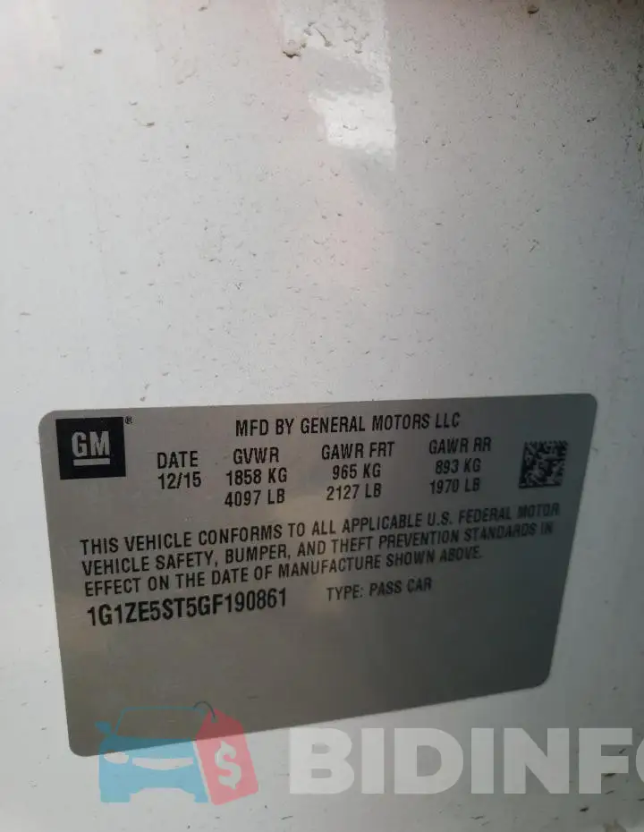1G1ZE5ST5GF190861 Photo# 12